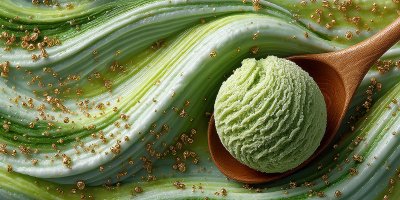 Creamy Green Ice Cream Scoop Resting On Smooth Te 3e5f2c39 24f4 4866 A0b9 666e4f9d0b2d 1 Gigapixel Standard 6x