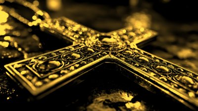 Croix Chrtienne En Mtal . Christian Cross. Ultra 11b229b1 9118 4712 9d1a 6529f2837115 0 Gigapixel Standard 6x Gold