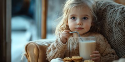 Cute Toddler Girl Drinking Milk With Steel Straw Eb230c61 0c97 47ef 8056 Edbf6ebce57f 1 Gigapixel Standard 6x