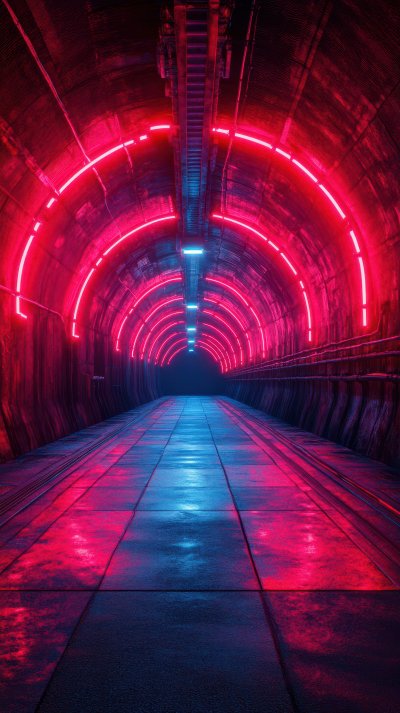 Cyberpunk Industrial Corridor With Neon Lights. Gen 06e1b304 8aa8 433d B7d1 2c205f779226 3 Gigapixel Standard 6x