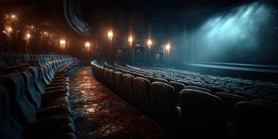 Dark Movie Theatre Interior Screen And Chairs. Co 2b08fe3c B781 44cc A477 D911ff316510 1 Gigapixel Standard 6x
