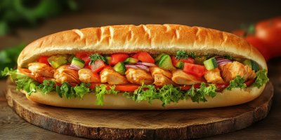 Delicious Chicken Burrito Filled With Fresh Veget 87016be2 5886 42d9 A7ce 58ec3992a743 2 Gigapixel Standard 6x