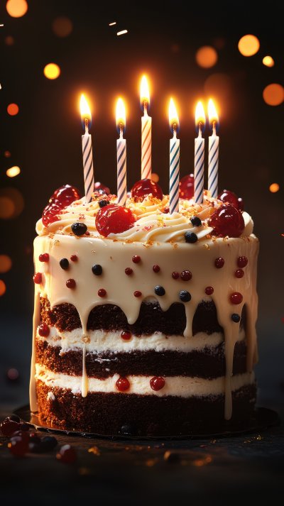 Delicious Creamy Cake With Happy Birt Ay Candles D6def6c3 79a0 4b14 B77e 6ab7ba9793cb 2 Gigapixel Standard 6x