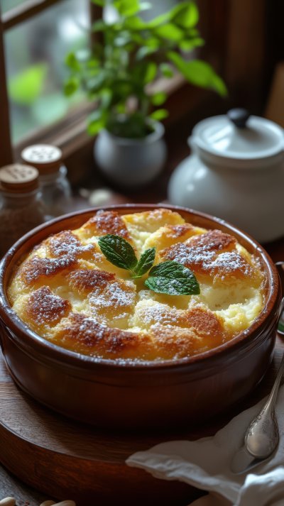 Delightful Light And Airy Baked Pudding Served As F80a1d18 C7e6 43f2 83d9 Ce64fff88739 1 Gigapixel Standard 6x