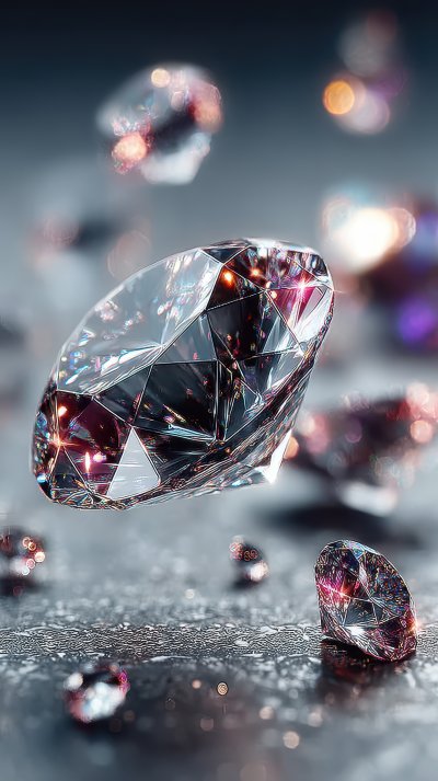 Diamonds Falling On White Background With Bokeh E 9b74a26f B9f4 42da 93bc 74339494aab7 2 Gigapixel Standard 6x