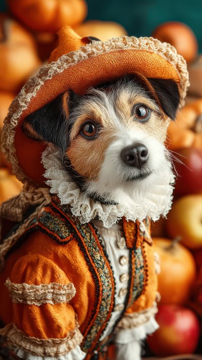 Fall Holiday Season Concept With Dog Wearing Hall 918b4e3e Fc40 4fa6 9b4b 4feb365224b3 0 Gigapixel Standard 6x