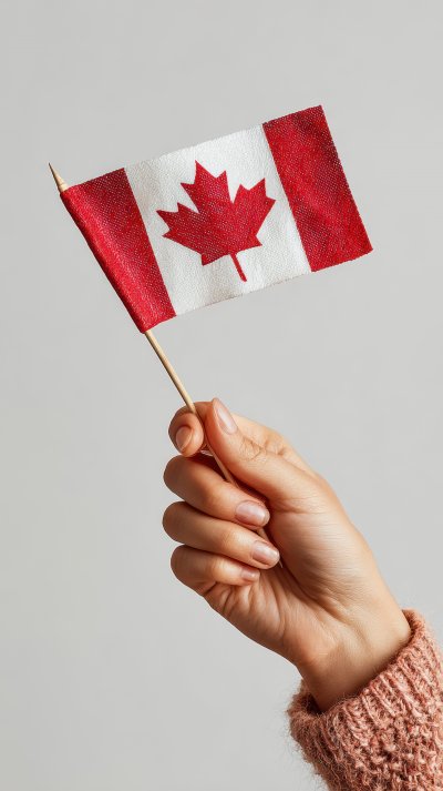Female Hand With Canadian Flag On Light Background Fc867b9a 6ee9 4c98 B88b 3156119fa8cf 1 Gigapixel Standard 6x