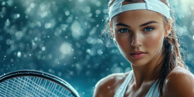 Female Tennis Player. Sports Banner. Sport Backgr 0af0c71c 2787 43eb Ba47 E44482d624b5 3 Gigapixel Standard 6x