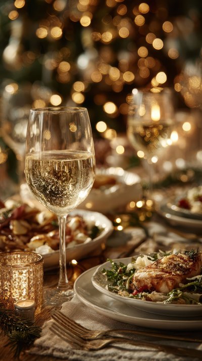 Festive Dinner Table With Sparkling Wine And Candl 84fcfe43 A9b7 405d B863 5e30569a72f5 2 Gigapixel Standard 6x