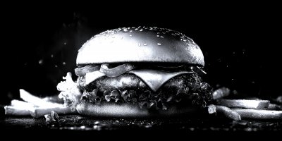 Fresh Tasty Burger With Chicken Salad Cheesee Sauces And With French Fries On Dark Background Fat Unhealthy Street Food 1737407830 Gigapixel Standard 6x Silver