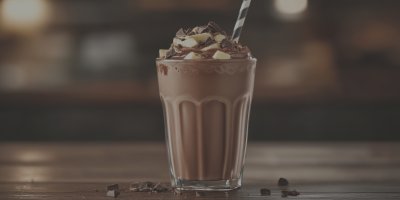 Glass With Chocolate On The Table. Milkshake. Ult 965d1394 056c 441b 97db 66a46a3337a5 0 Gigapixel Standard 6x Lc