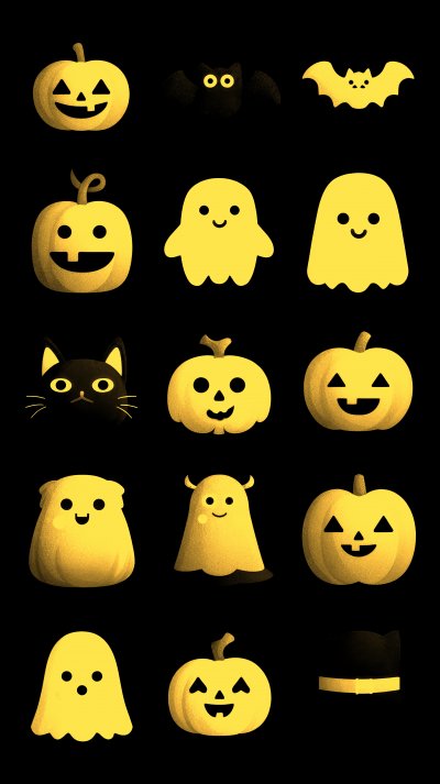 Halloween Icons Set Pumpkin Bat Ghost And Spooky 69215b87 Eeb0 4b4c 83cf Ef1e4661a698 2 Gigapixel Standard 6x Gold
