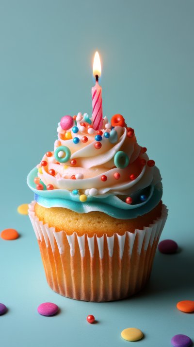 Happy Birt Ay Delicious Cupcake With Candle On L 0d063290 F3a3 47cb B2aa 5c34eb79a17a 0 Gigapixel Standard 6x