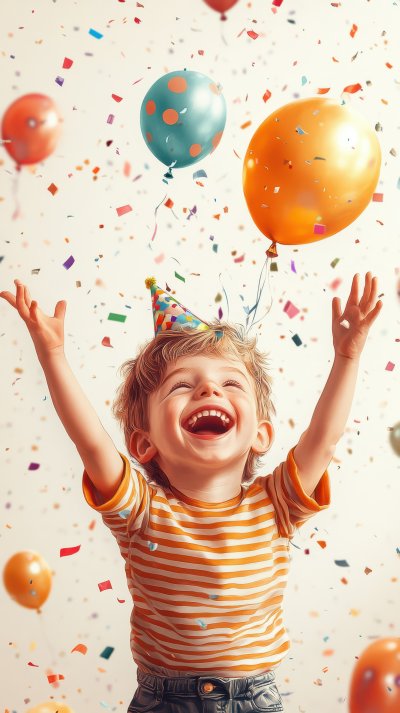Happy Boy Celebrating Birt Ay With Confetti And Ab8db2ad 6158 421d A67a 375ca9773843 1 Gigapixel Standard 6x