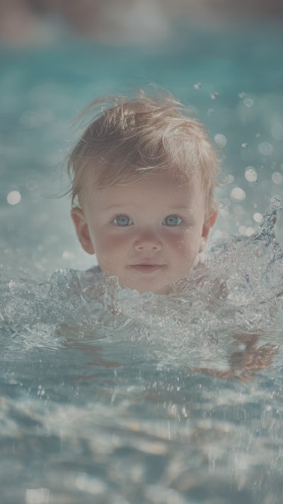 Happy Infant Baby Boy Enjoying His First Swim In E6a3ed79 076c 4063 Bae4 82876069774a 3 Gigapixel Standard 6x Lc
