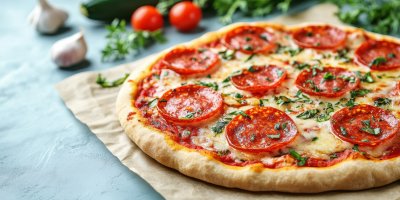 Healthy Nutritious Zucchini Small Round Pizza Wit 9d1edd00 3a8e 4e2e 915a D1ed5f85a11a 2 Gigapixel Standard 6x