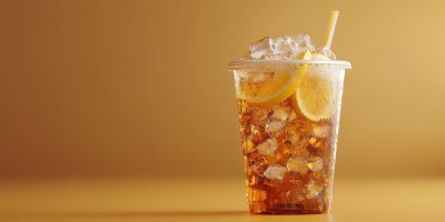 Iced Lemon Tea On Plastic Takeaway Glass. Cocktai 359cc8a7 1b16 47a3 Bbd3 5fd890440733 1 Gigapixel Standard 6x