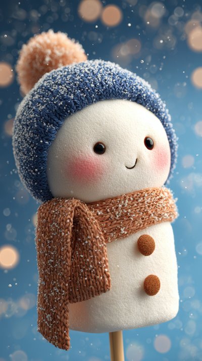 Joyful Marshmallow Snowman Whimsical Sweet Treat F 38639853 Fadb 4f3c A1ce A25e98203304 1 Gigapixel Standard 6x