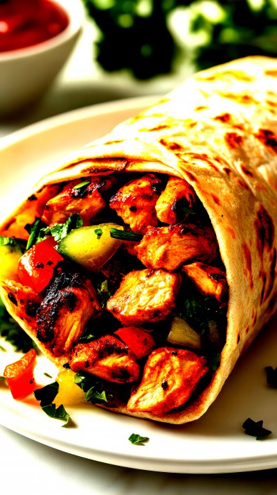 Juicy Chicken Shawarma Doner Kebab Wrapped In A W 0e9f1b0a C79b 4366 81f2 84e27020d7c9 2 Gigapixel Standard 6x Hc