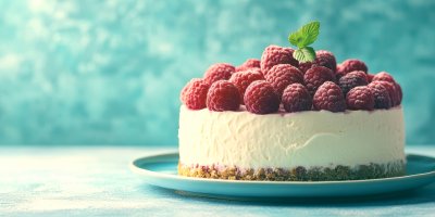 Low Carb Cream Cheese Cake With Raspberries. Cake 93150883 B539 4813 996f Aeb523e6128e 2 Gigapixel Standard 6x Tealorange