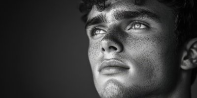 Minimal Portrait Of Young Man In Black And W A0bc7b90 D980 4e42 8e03 Faecc76bf3b8 2 Gigapixel Standard 6x