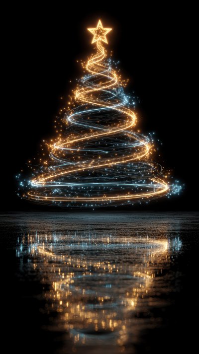 Neon Christmas Tree Is Glowing With Swirling Ligh C79d84ad 50d7 4d0f Ac82 468c2c78e6aa 1 Gigapixel Standard 6x