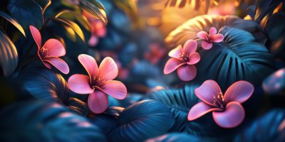 Neon Jungle Background. Summer Background. Ultra A2300e9e F0ae 4131 9dce 1492ab16d234 0 Gigapixel Standard 6x