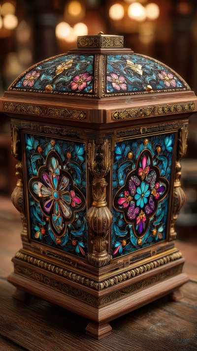 Ornate Wooden Chest With A Stained Glass Top Feat 5802a975 A0ce 4911 Afd3 2efd72da1654 1 Gigapixel Standard 6x