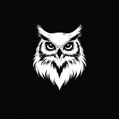 Owl Logo Icon Animal Black White. Fish Logo Icon. 4a269c49 Ffef 4c46 Bdde 2629297ae681 1 Gigapixel Standard 6x