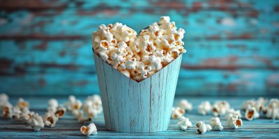 Paper Bucket And Heart Made Of Tasty Popcorn On C 1cd76ac7 474b 4ccb 9e98 5e43229fa30e 2 Gigapixel Standard 6x