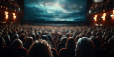 People In The Cinema Watching A Movie Illuminated F7c545de 96d4 4e71 88c2 85d10e813758 2 Gigapixel Standard 6x