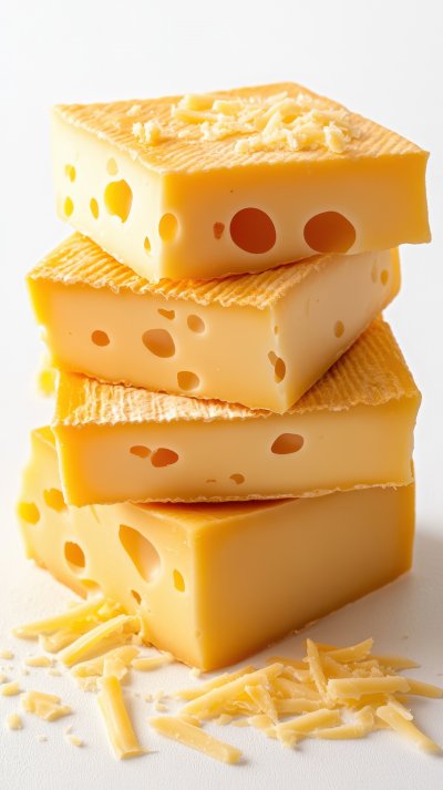 Pieces Of Cheese And Grated Cheese On White Backg 32d3d99f F91c 4a2a B45d 9e914fbc3e8d 1 Gigapixel Standard 6x