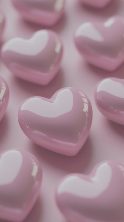 Pink Heart Shaped Objects Arranged In A Repeating P 36119ecf 3fca 4744 9487 Ff52b08a2b67 1 Gigapixel Standard 6x Lc