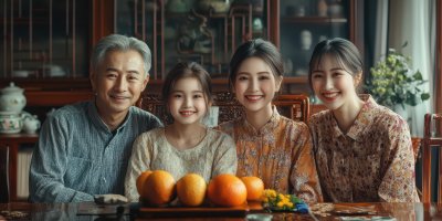 Portrait Happy Asian Family At Living Room. Happy 5b453ee5 D34f 4b64 80c5 A0e4a621afe4 1 Gigapixel Standard 6x