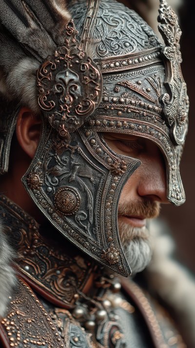Portrait Of Antique Aged Warrior Dressed In Chain 3793e105 8921 4786 9d99 Ac02739a6320 1 Gigapixel Standard 6x