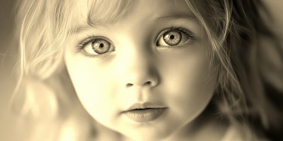 Portrait Of Beautiful Cute Little Girl Face Close 18d88748 6f63 4d11 B82f A8521e3ce2de 0 Gigapixel Standard 6x Sepia