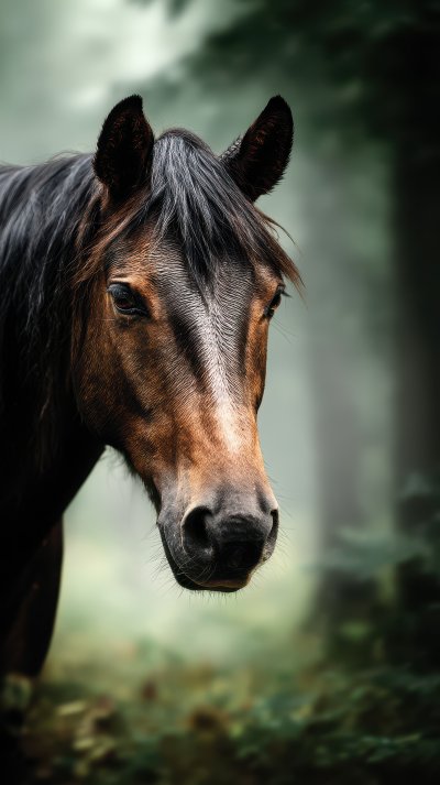 Portrait Of Nice American Quarter Horse. Wild Hor 748b9282 9ef0 4127 A828 A3b8ae747ef4 2 Gigapixel Standard 6x