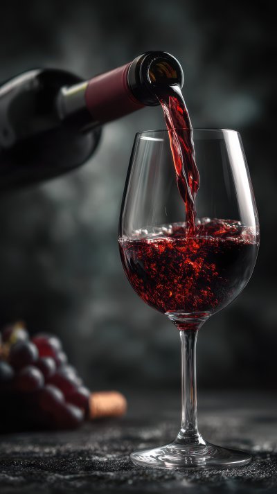 Pouring Wine From Bottle Into Glass On Dark Backg 6655c5d6 Dc9c 42c7 8cd5 Dd3992428a0c 2 Gigapixel Standard 6x