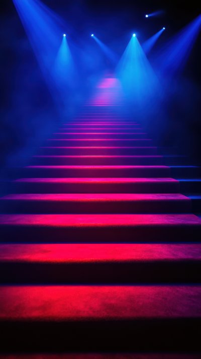 Red Blue Light In Empty Space. Red Carpet Stage. 6bc58878 1888 4d12 Abcd D01b09a76016 0 Gigapixel Standard 6x
