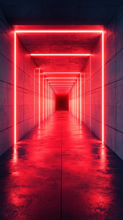 Red Neon Lights Illuminate A Futuristic Concrete Tu Dc092488 Fda7 4280 8a75 F86e86076103 2 Gigapixel Standard 6x