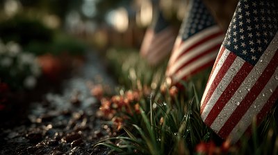 Row Of Lawn American Flags Display On Green Grass C2c3a77c Bfa2 4a80 Ab7c F832b0d7a23b 3 Gigapixel Standard 6x