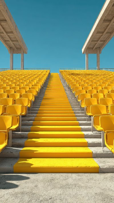 Rows Of Yellow Empty Bleacher Seats Around An Ou Bceebd0a 297a 4c8c A84e B1504e7215f1 1 Gigapixel Standard 6x