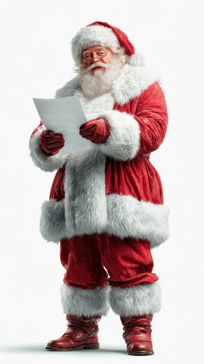 Santa Claus With Gifts List. Santa Claus. Ultra R 84d6da14 C33a 463e 9b33 A287a7fd4ced 3 Gigapixel Standard 6x
