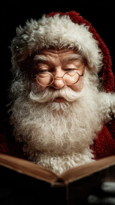 Santa Holding A Book In His Hands. Santa Claus. U B45ba026 9356 4032 Ab5d 8ea87b3e26ec 1 Gigapixel Standard 6x
