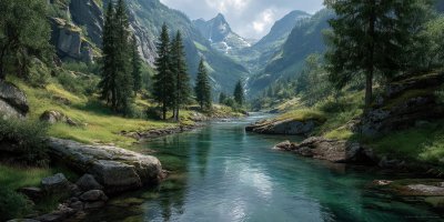 Scenic River Flowing Through Norways Majestic Mou B080974e 4163 4890 Afb6 5e803e3755fd 3 Gigapixel Standard 6x