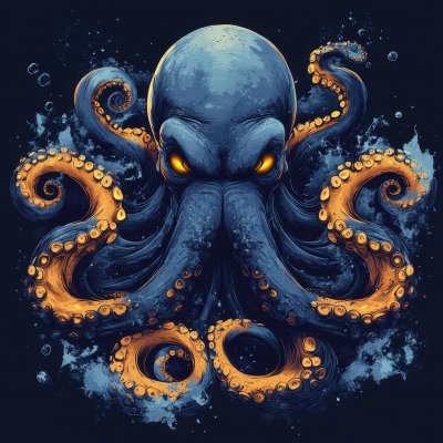 Sea Monster Kraken Octopus Underwater Animal 18044dba 3f9e 4c3c B53e 29a64105da7f 2 Gigapixel Standard 6x