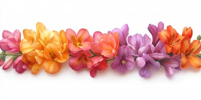Set With Freesia Flowers On White Background. Eas 43457919 61a2 4452 B595 264997a6dd98 2 Gigapixel Standard 6x