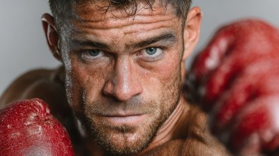 Sporty Man During Boxing Exercise. Photo Of Boxer 331c05f6 E110 4b37 A286 607ede43dcbf 3 Gigapixel Standard 6x