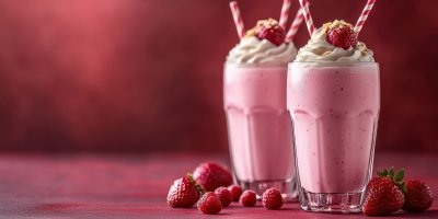 Strawberry Milkshake With Straws. Milkshake. Ultr 40687d2f Ae8b 4da2 A2fb 63192f23bd1d 1 Gigapixel Standard 6x
