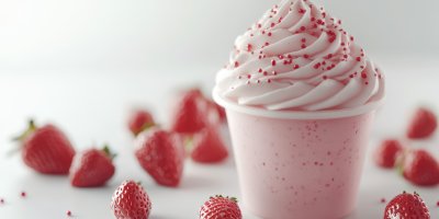 Strawberry Frozen Yogurt Cream Milkshake On White B8d0b396 7501 4ec0 88e2 2b2d7e367fe7 0 Gigapixel Standard 6x